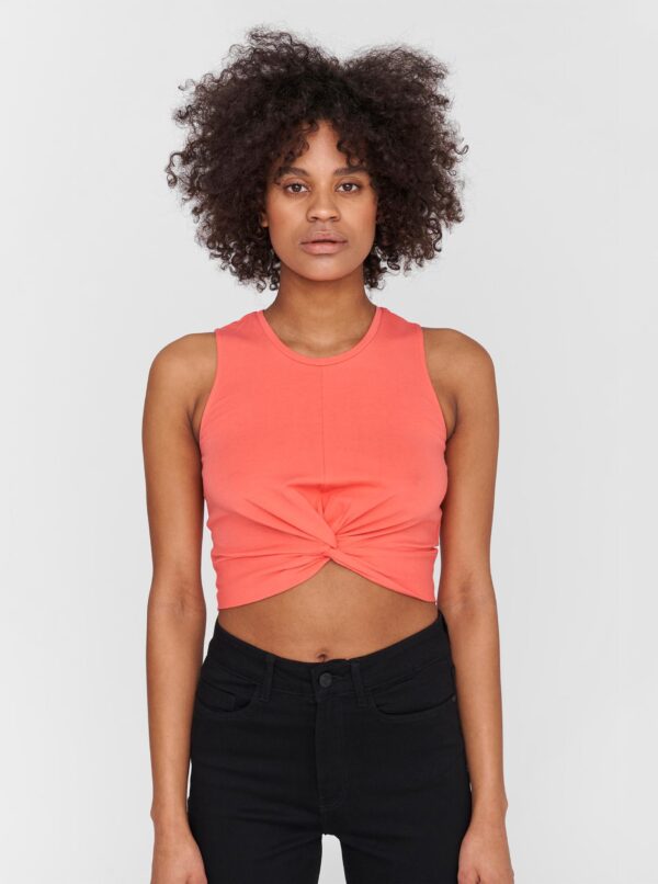 Coral crop top Noisy May Twiggi - Women's