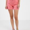 Coral denim shorts Noisy May Smiley - Women