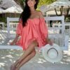 Coral dress By o la la axp0747. R37