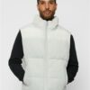 Corded vest made of light asphalt