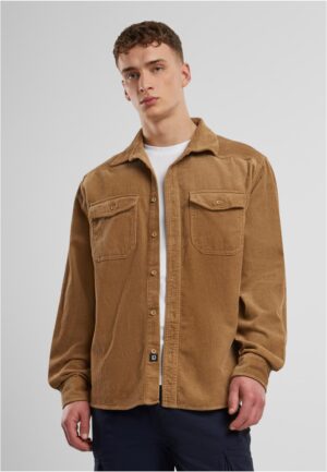 Corduroy Classic Long Sleeve Camel Shirt