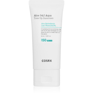 Cosrx Aloe 54.2 Aqua Tone-Up Sunscreen védő és tonizáló folyadék arcra SPF 50+ 50 ml