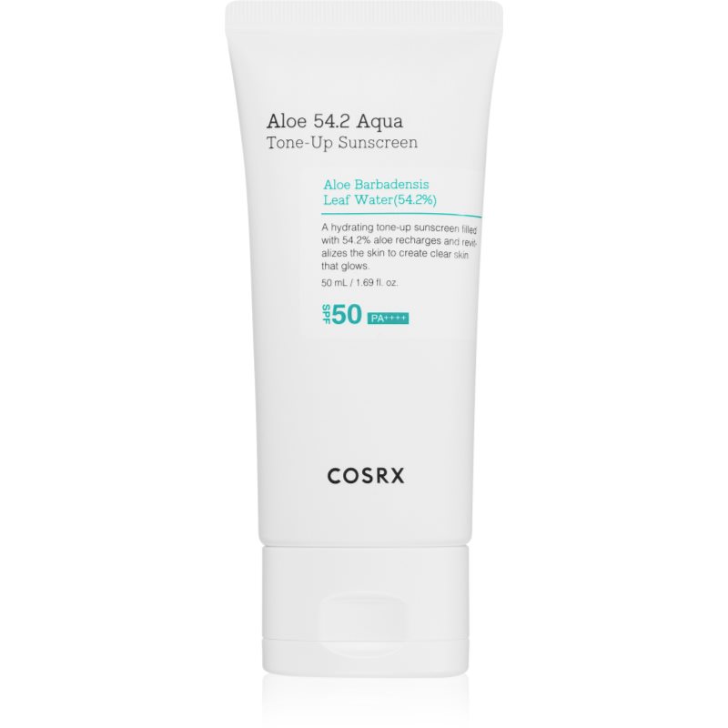 Cosrx Aloe 54.2 Aqua Tone-Up Sunscreen védő és tonizáló folyadék arcra SPF 50+ 50 ml