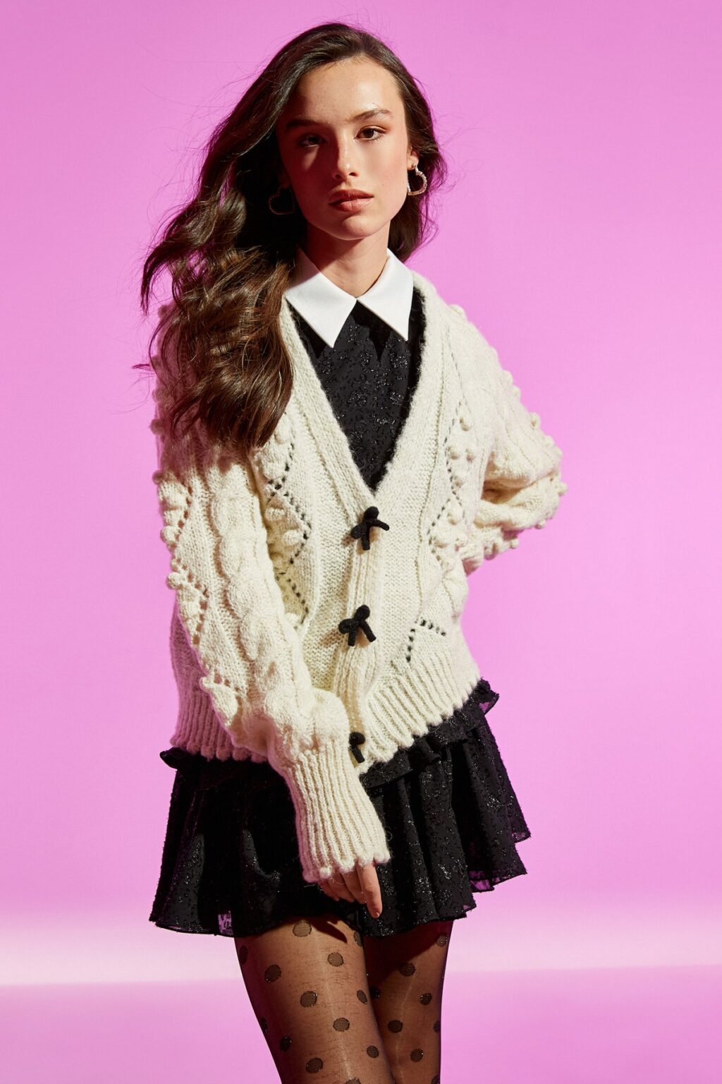 Coton lányok Ikru Cardigan
