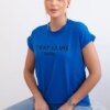 Cotton blouse C'est La Vie Paris cornflower blue