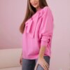 Cotton blouse with bow light pink