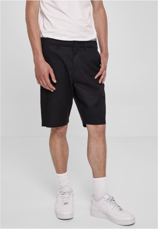 Cotton canvas shorts black