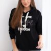 Cotton hoodie black