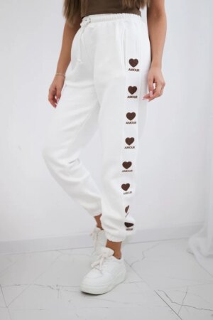 Cotton pants Amour ecru
