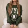 Cotton set insulated sweatshirt + leggings khaki