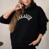 Cotton set with embroidered Paradise black inscription