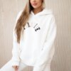 Cotton set with embroidered Paradise ecru inscription