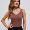 Cotton top with lace