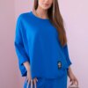 Cotton tracksuit cornflower blue
