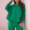 Cotton tracksuit green