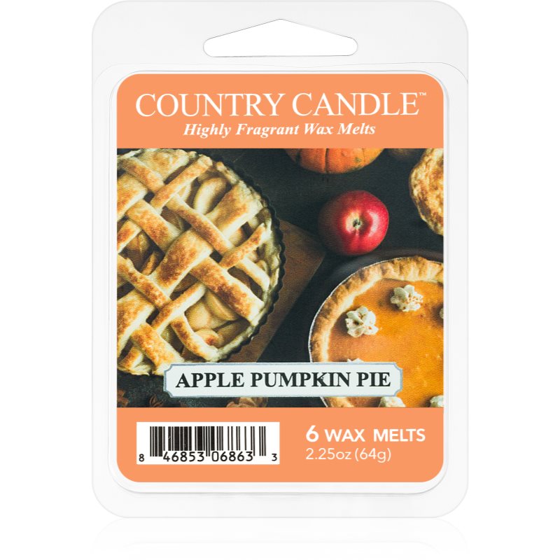 Country Candle Apple Pumpkin Pie illatos viasz aromalámpába 64 g