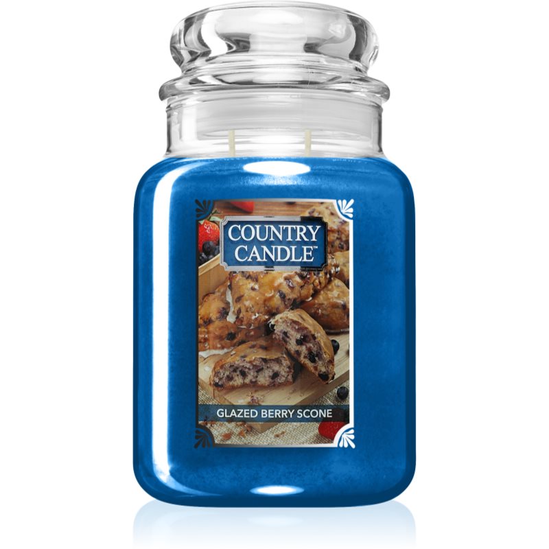 Country Candle Glazed Berry Scones illatgyertya 680 g