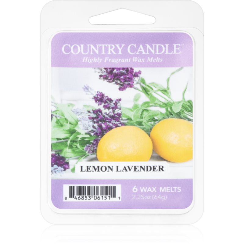 Country Candle Lemon Lavender illatos viasz aromalámpába 64 g-Eredeti