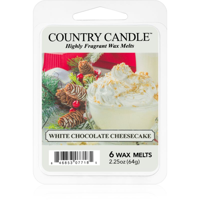 Country Candle White Chocolate Cheesecake illatos viasz aromalámpába 64 g