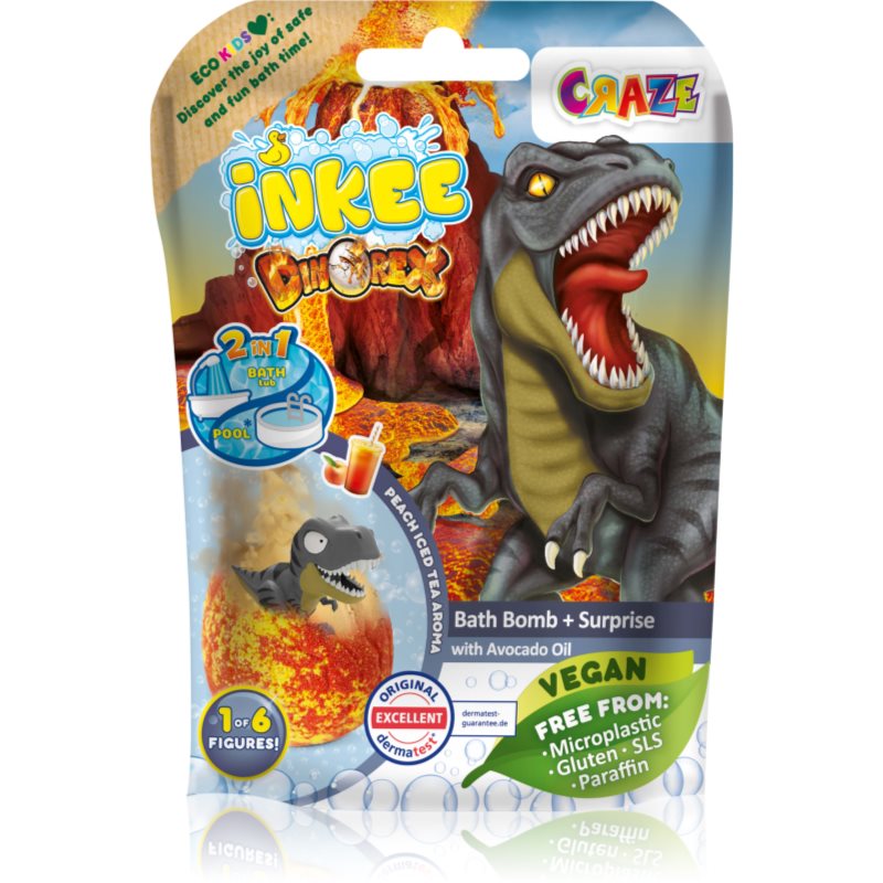 Craze INKEE Dino fürdőgolyó gyermekeknek meglepetéssel 1 db-Ár