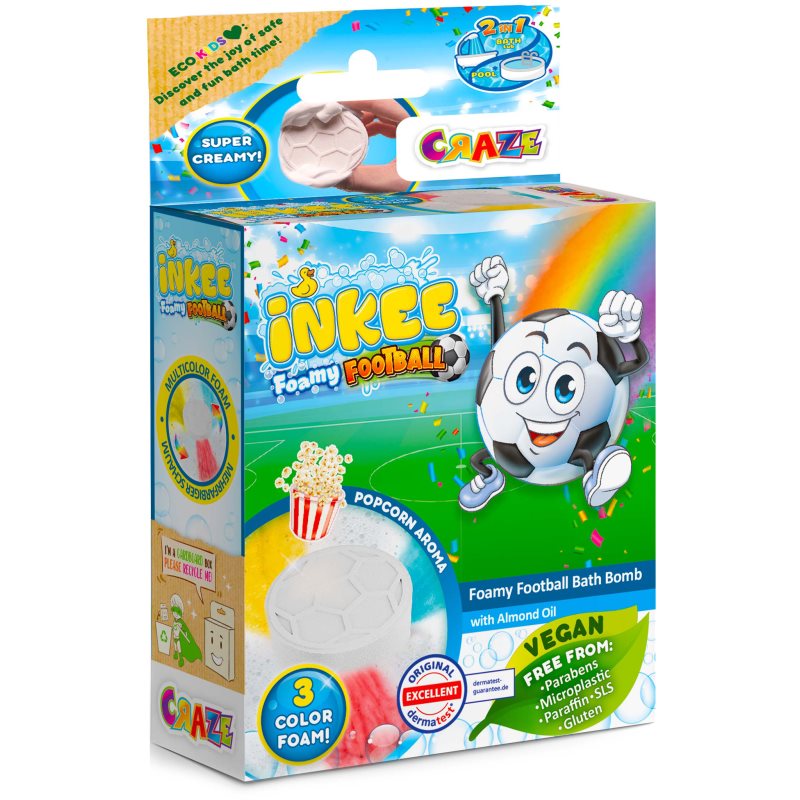 Craze INKEE Foamy Football fürdőgolyó gyermekeknek 1 db