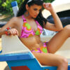 Crazy Swimsuit (4) Pink and Green