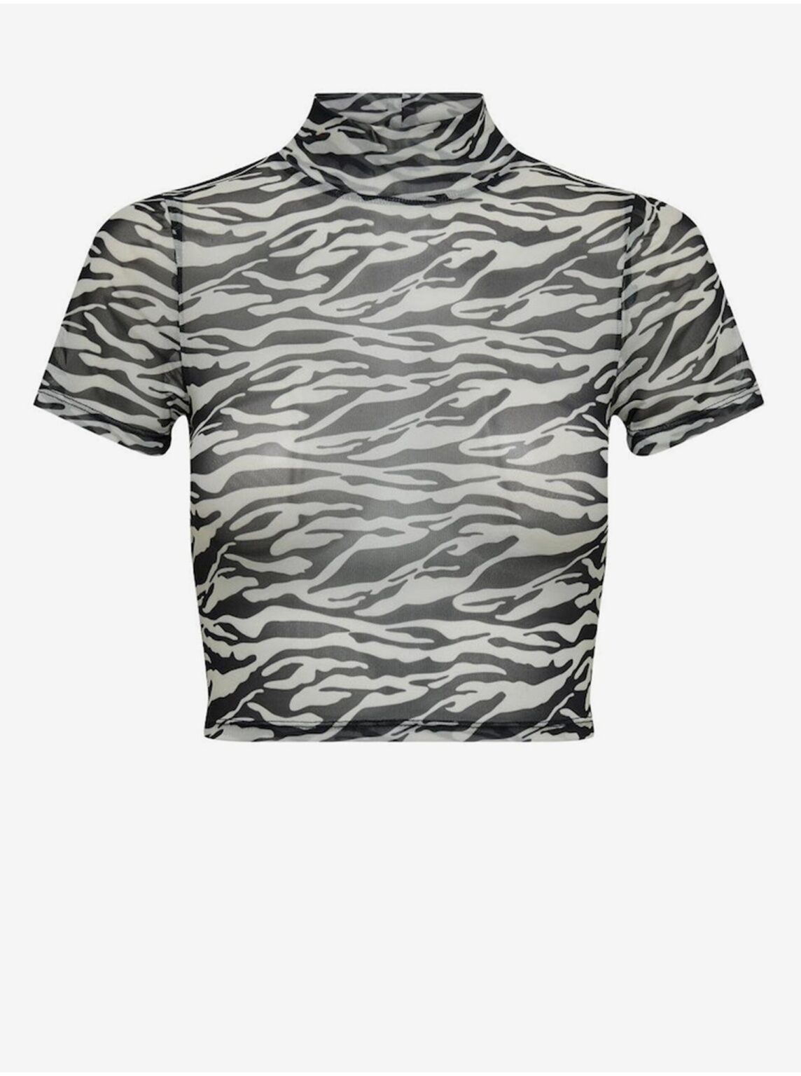 Cream-Black Women's Patterned Top ONLY Llamas - Women
