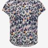 Cream Girl Patterned T-Shirt ONLY Scarlett - Girls