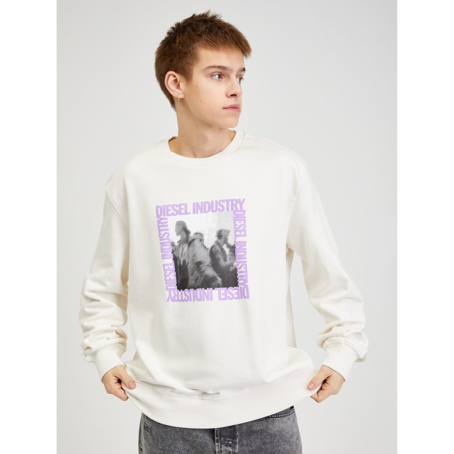 Cream Men's Sweatshirt Diesel - Men