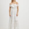 Cream Women Patterned Maxi-Dresses Guess Zena - Women