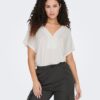 Cream Women's Blouse Only - Women