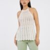 Cream Women's Patterned Knitted Top ONLY Freja - Women
