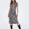 Cream-black women's patterned dress JDY Urba - Women