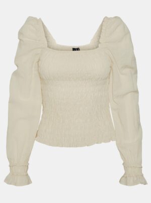 Cream blouse VERO MODA Doro - Women