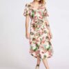 Cream floral dress VERO MODA Simply - Women