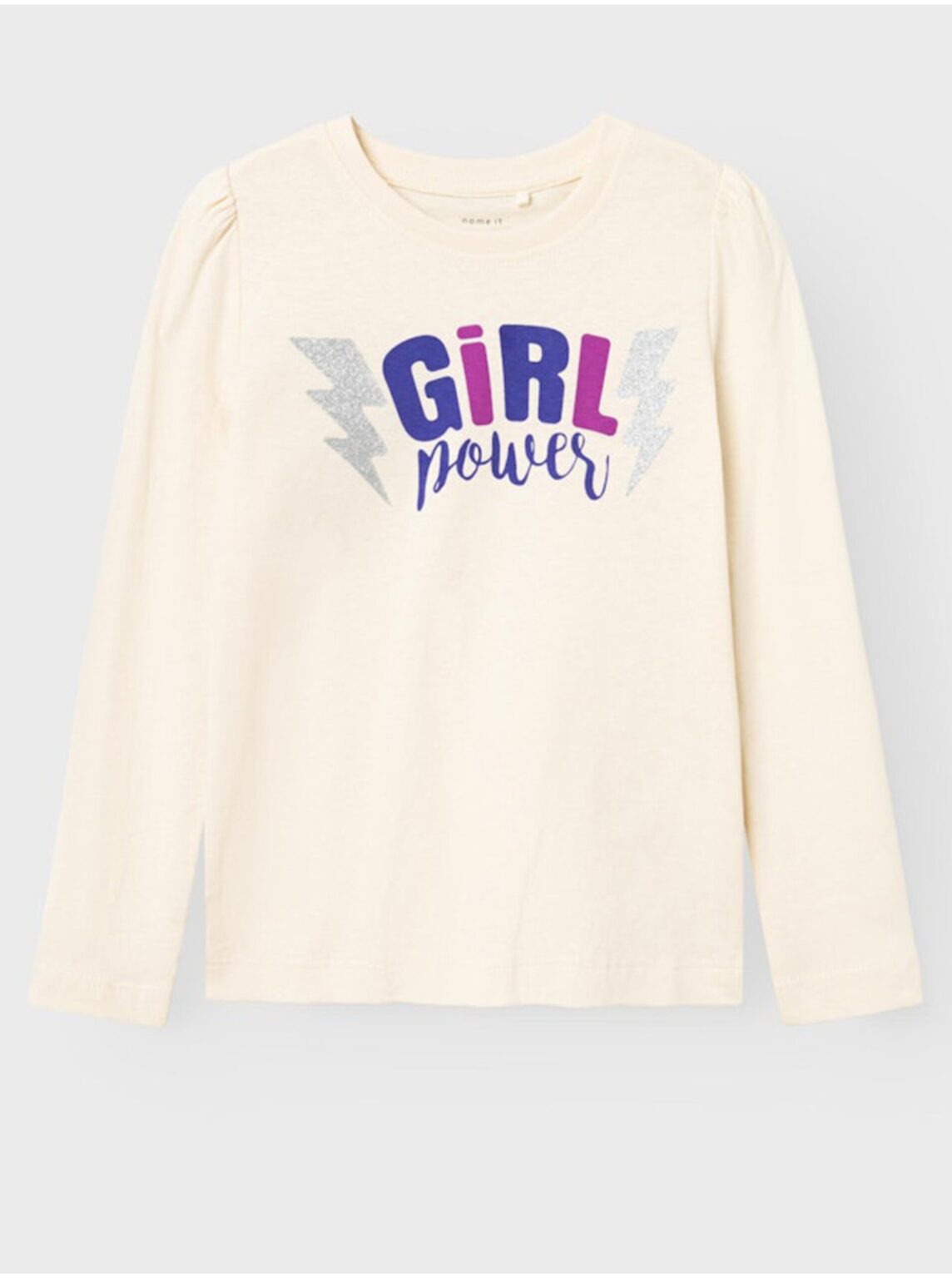Cream girl's long-sleeved T-shirt name it Roselin - Girls