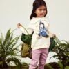 Cream girl's sweatshirt name it Kirsten - Girls