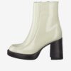 Cream high-heeled ankle boots Tamaris - Women's