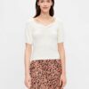 Cream patterned blouse Pieces Lucy - Women