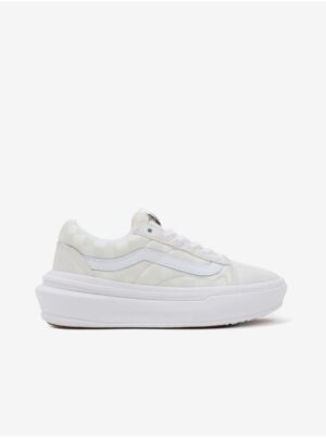 Cream plaid suede platform sneakers VANS Old Skool - Women's