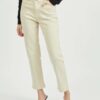 Cream straight fit cropped jeans VILA Sommer - Ladies