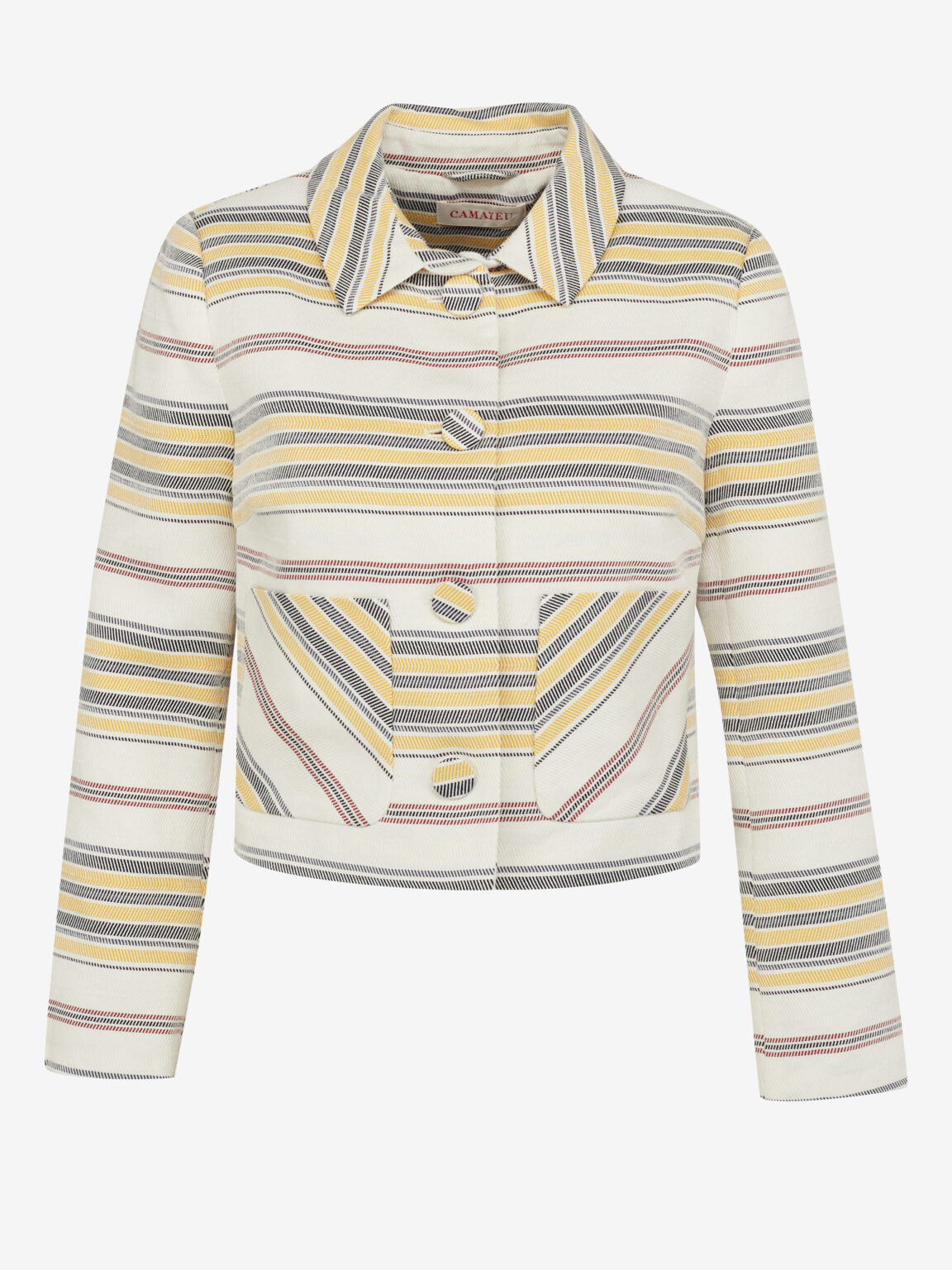 Cream striped jacket CAMAIEU