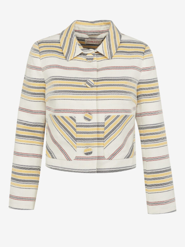 Cream striped jacket CAMAIEU