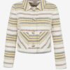 Cream striped jacket CAMAIEU - Women's