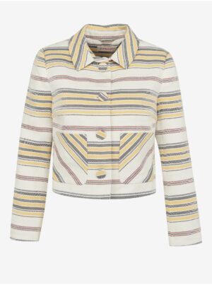 Cream striped jacket CAMAIEU - Women's