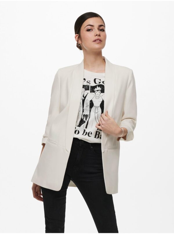 Cream women's blazer ONLY Elly - Women's