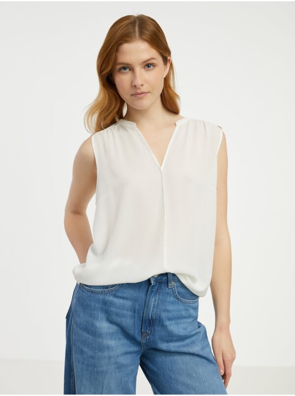 Cream women's blouse CAMAIEU - Women's