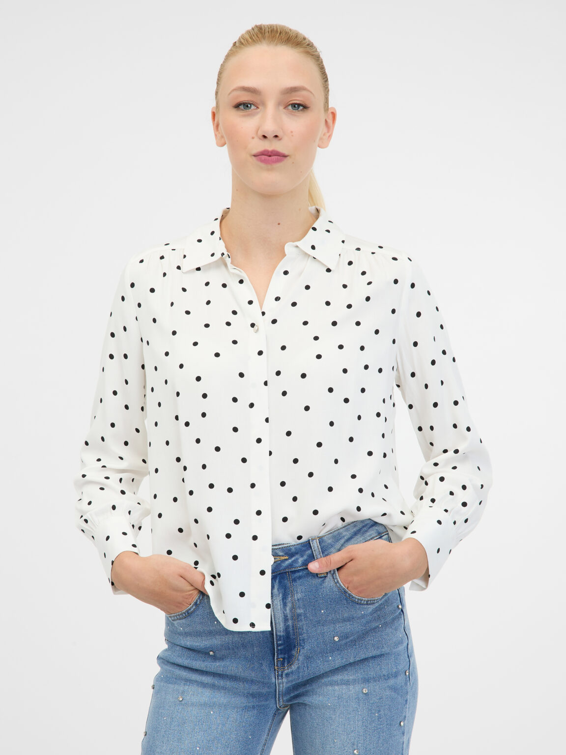 Cream women's blouse ORSAY - Women's