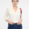 Cream women's blouse with collar ORSAY - Women
