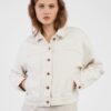 Cream women's denim jacket Pepe Jeans Foxy - Women's